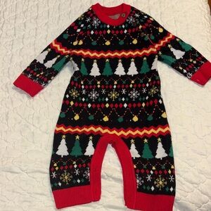Festive Holiday Baby Romper